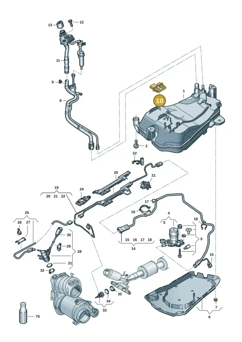 3Q0941329 — SEAT Formentor TSI CUPRA (2020-) diagram 5h0253104, position 10
