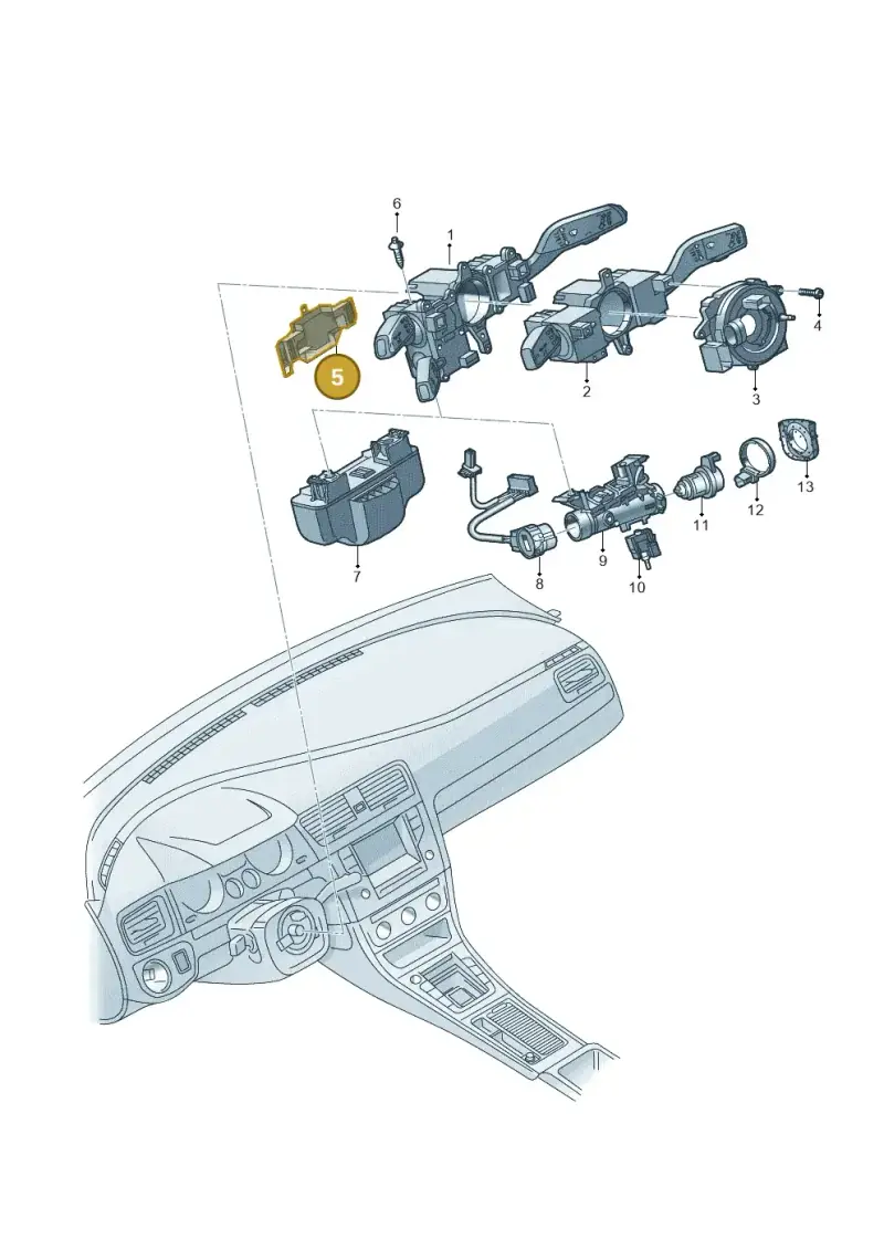 3Q0953223A — SEAT Ateca Style (2016-) diagram 879953500, position 5