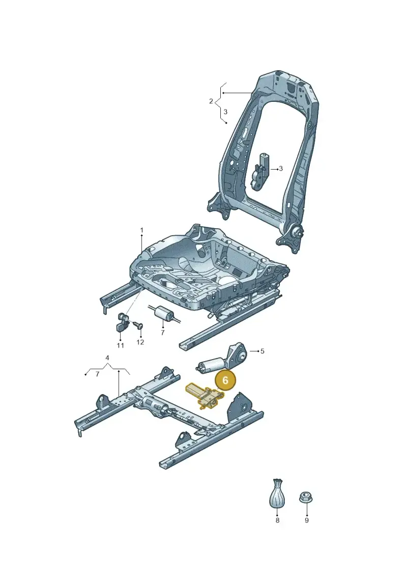 3Q0959247 — SEAT EBoost CUPRA (2021-) diagram 5h0959045, position 6