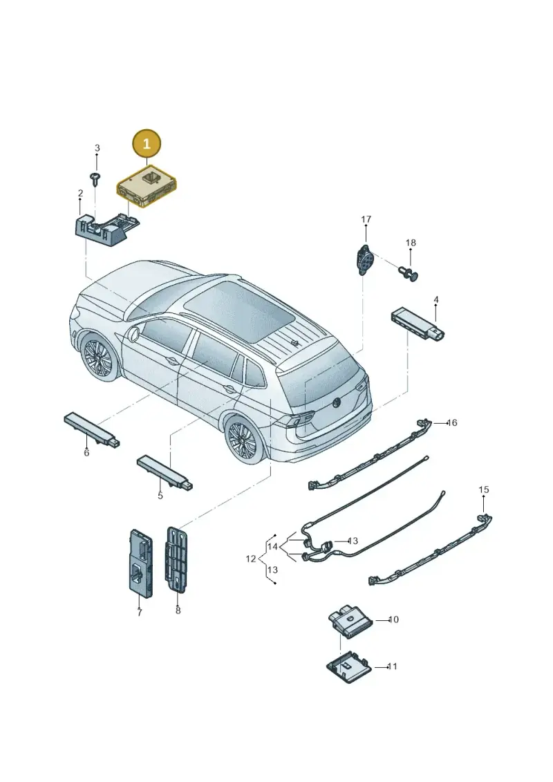 3Q0959435Q — SEAT Tarraco FR (2018-2024) diagram 833909000, position 1