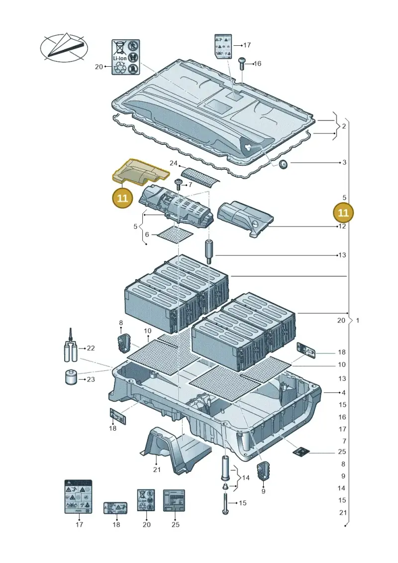 3Q0972901D — SEAT Formentor TSI CUPRA (2020-) diagram 793915550, position 11
