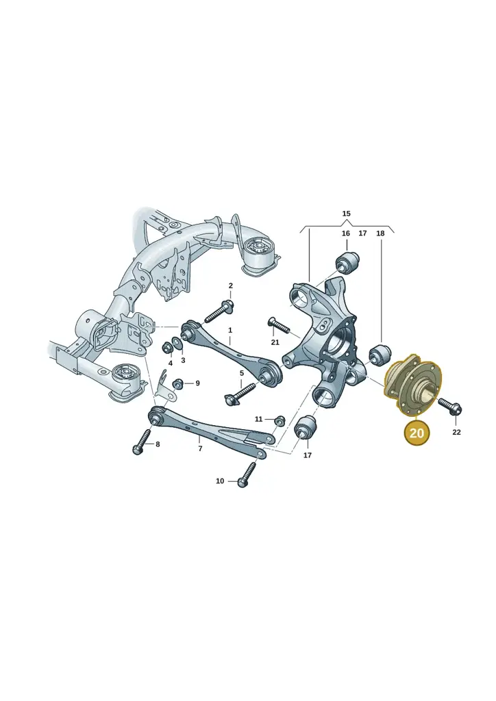 3QF407621N — SEAT EBoost CUPRA (2021-) diagram 10a501200, position 20