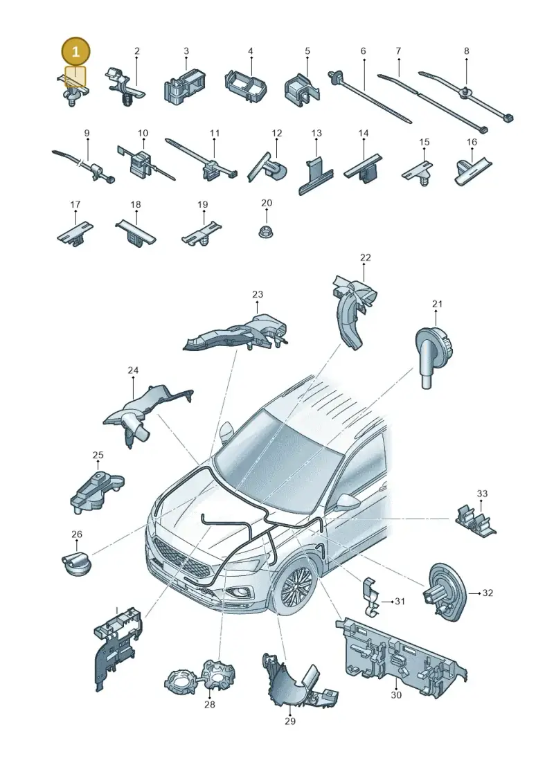 3QF971930 — SEAT Tarraco FR (2018-2024) diagram 591971079, position 1