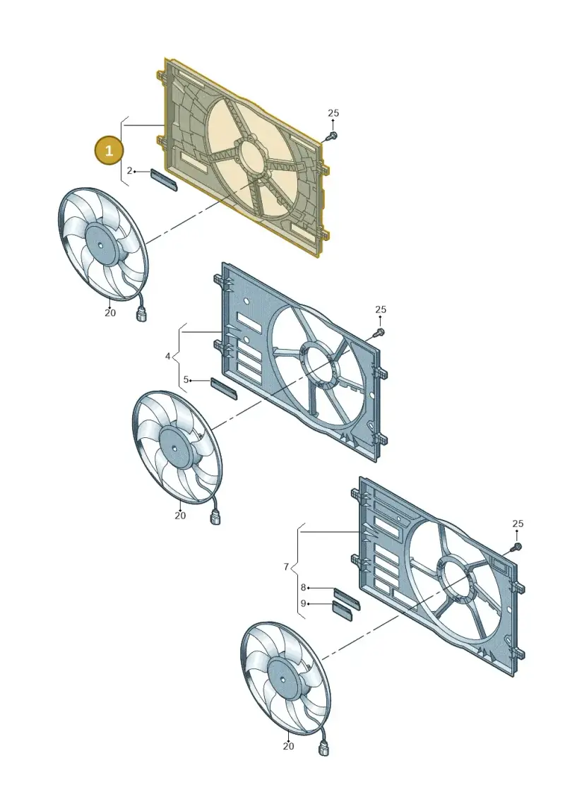 3WA121205 — SEAT Formentor TSI CUPRA (2020-) diagram 869121910, position 1