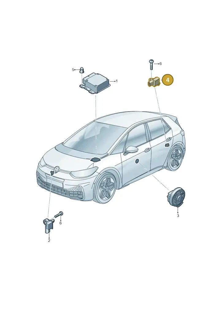 3WA959659A — SEAT EBoost CUPRA (2021-) diagram 10a959030, position 4