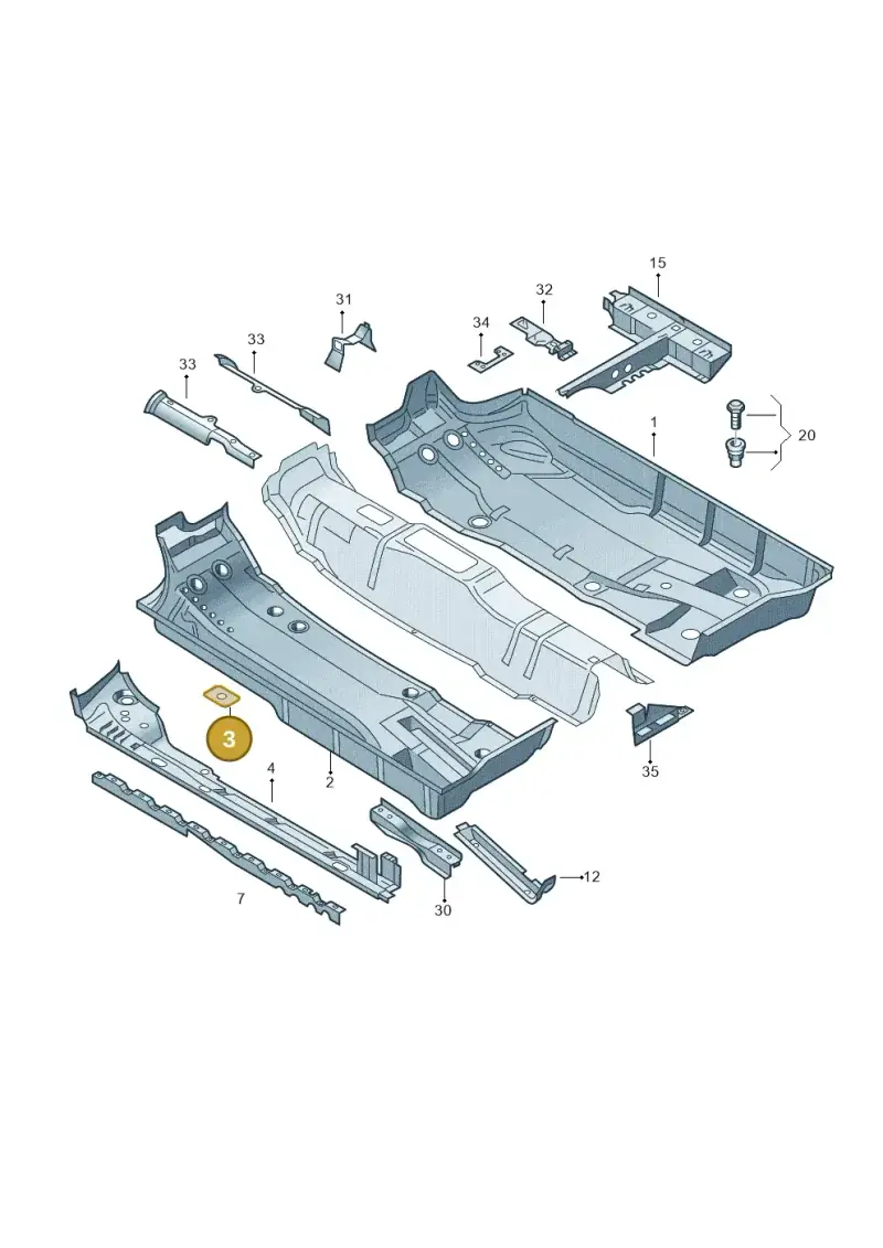 443803377D — SEAT IBIZA                  06> (2005-) diagram 210803100, position 3