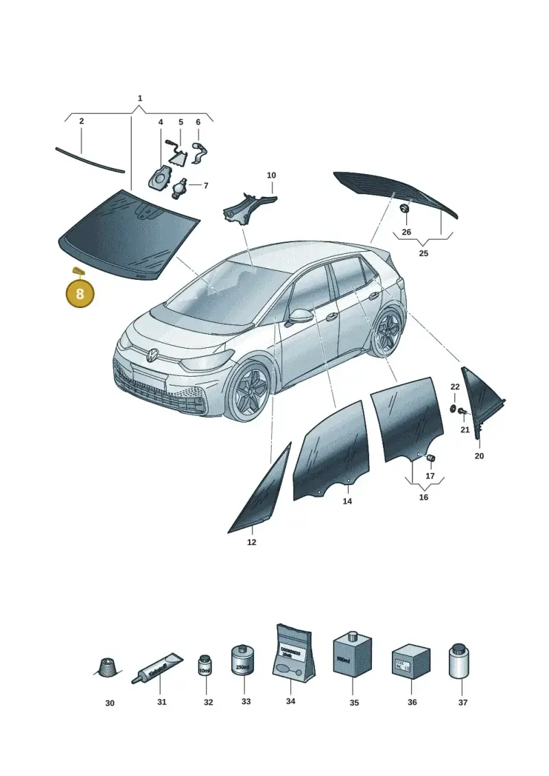 443845631A — SEAT EBoost CUPRA (2021-) diagram 10a845000, position 8