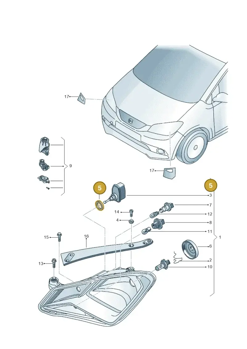 443941323 — SEAT Mii electric (2020-2021) diagram 735941000, position 5