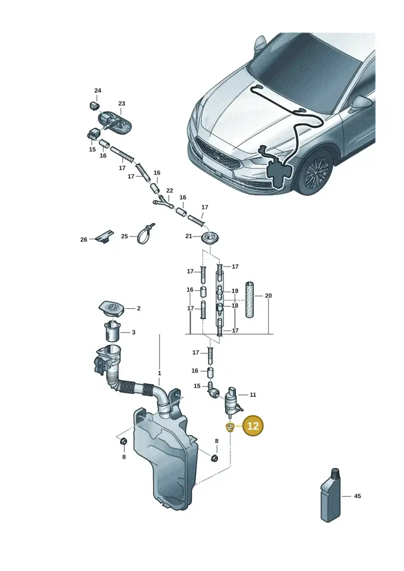 443955465 — SEAT Formentor TSI CUPRA (2020-) diagram 5fn955010, position 12