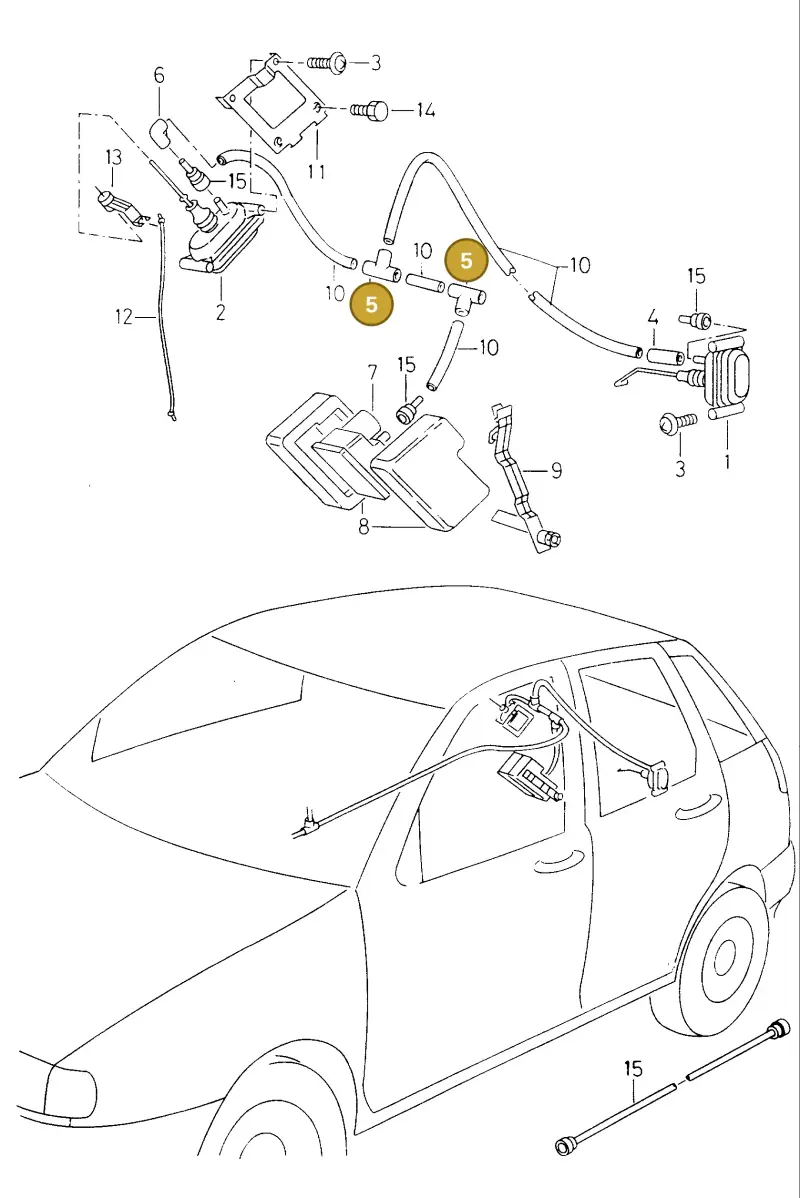 447711758 — SEAT IBIZA/CORDOBA/VARIO (1996-1999) diagram 138862100, position 5
