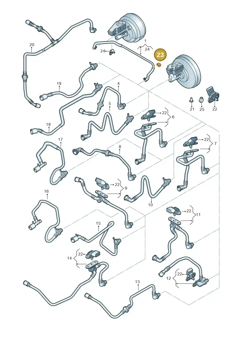 4A0612797 — SEAT Altea XL Reference (2013-2013) diagram 649611760, position 23