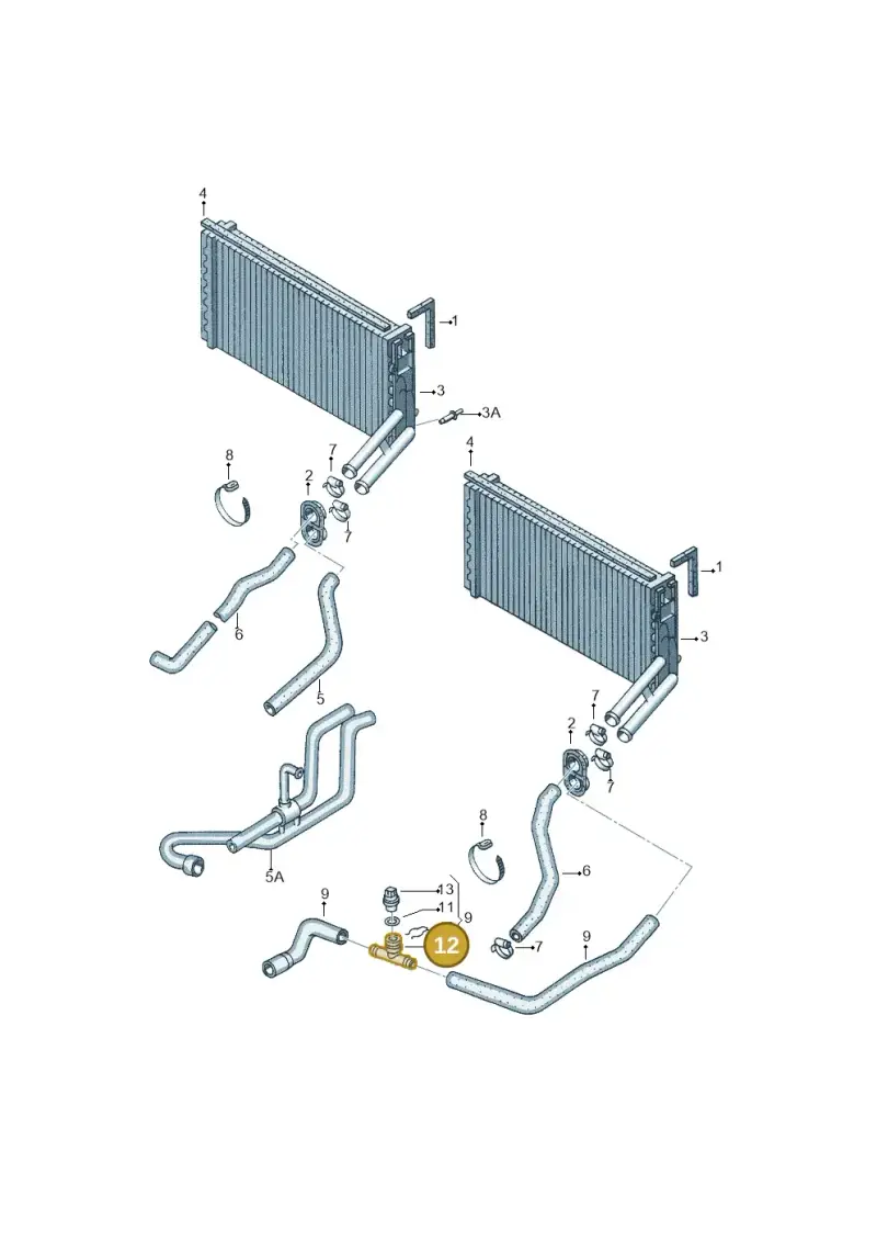 4A0819497 — SEAT IBIZA/CORDOBA/VARIO (1996-1999) diagram 121819500, position 12