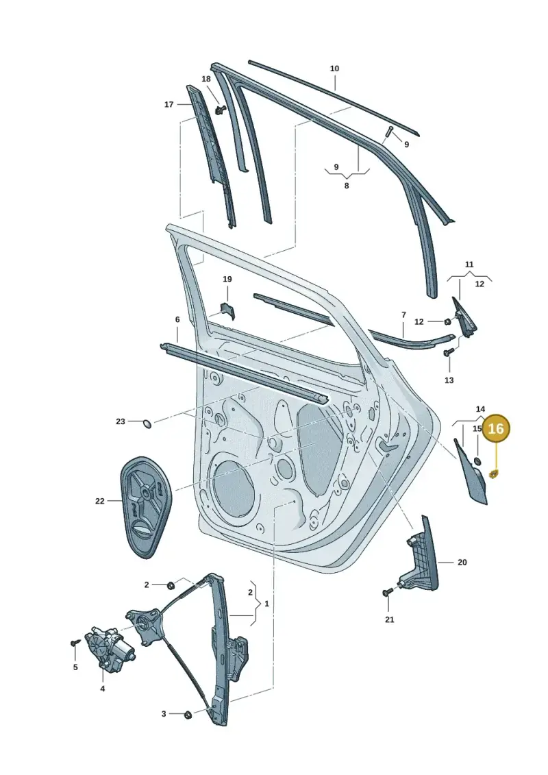 4A0867276A — SEAT Formentor TSI CUPRA (2020-) diagram 5fn839060, position 16