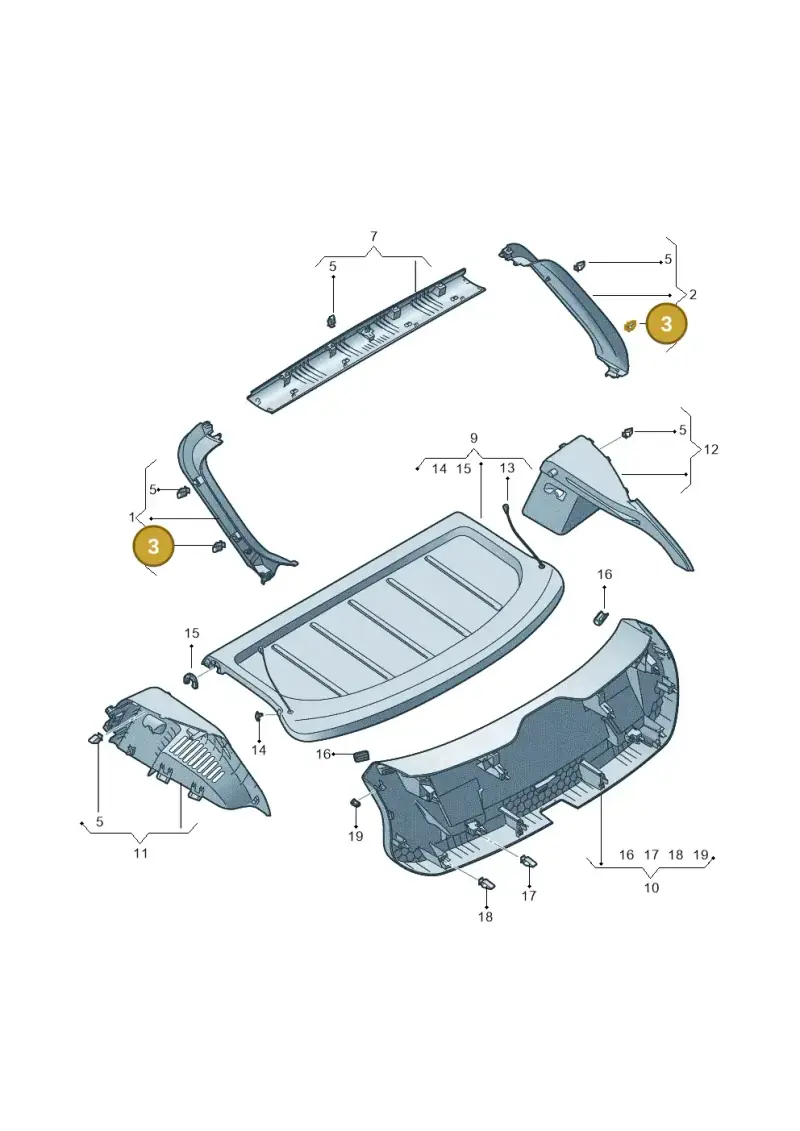 4A0867276B — SEAT Formentor TSI CUPRA (2020-) diagram 5fn867900, position 3