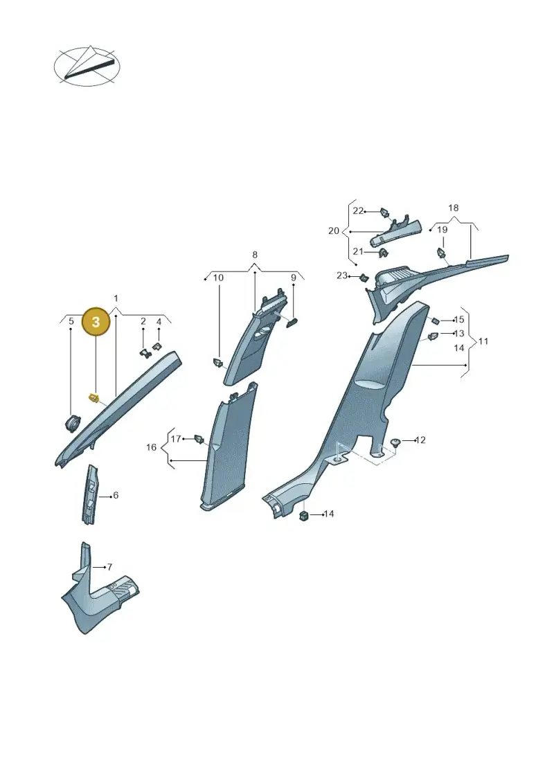 4A0867276C — SEAT Tavascan Cupra (2023-) diagram 20h867065, position 3