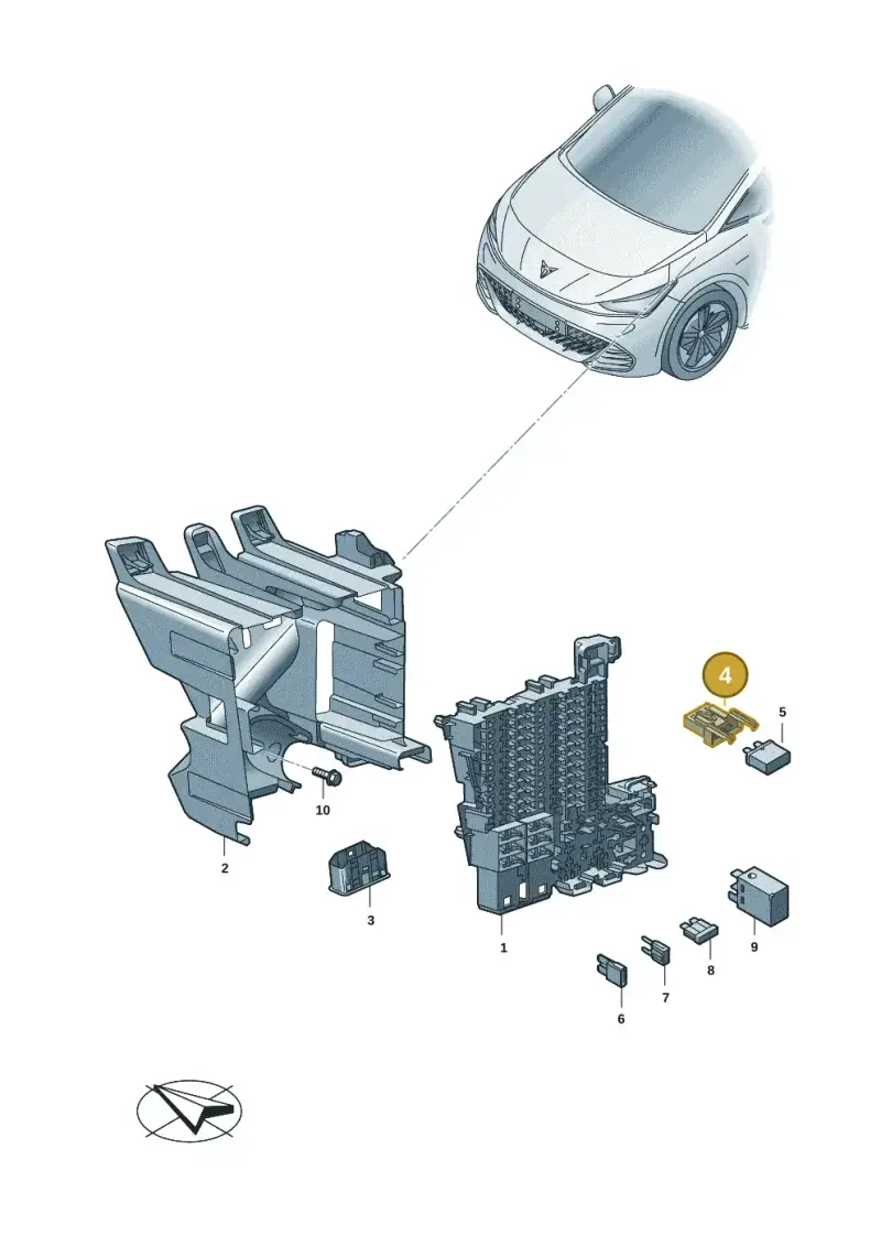 4A0937530 — SEAT Tavascan Cupra (2023-) diagram 10s937000, position 4