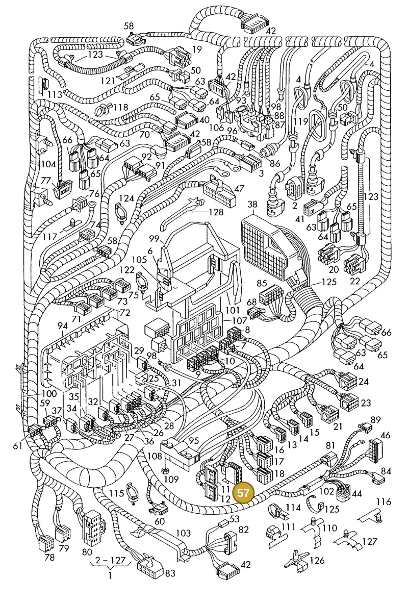 4A0972883A — SEAT IBIZA                  06> (2005-) diagram 225971850, position 57