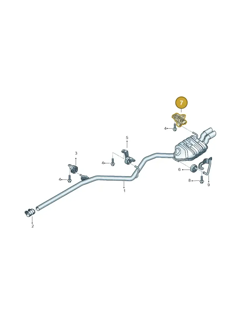 4B0253144K — SEAT Exeo ST Reference (2008-2011) diagram 664253950, position 7