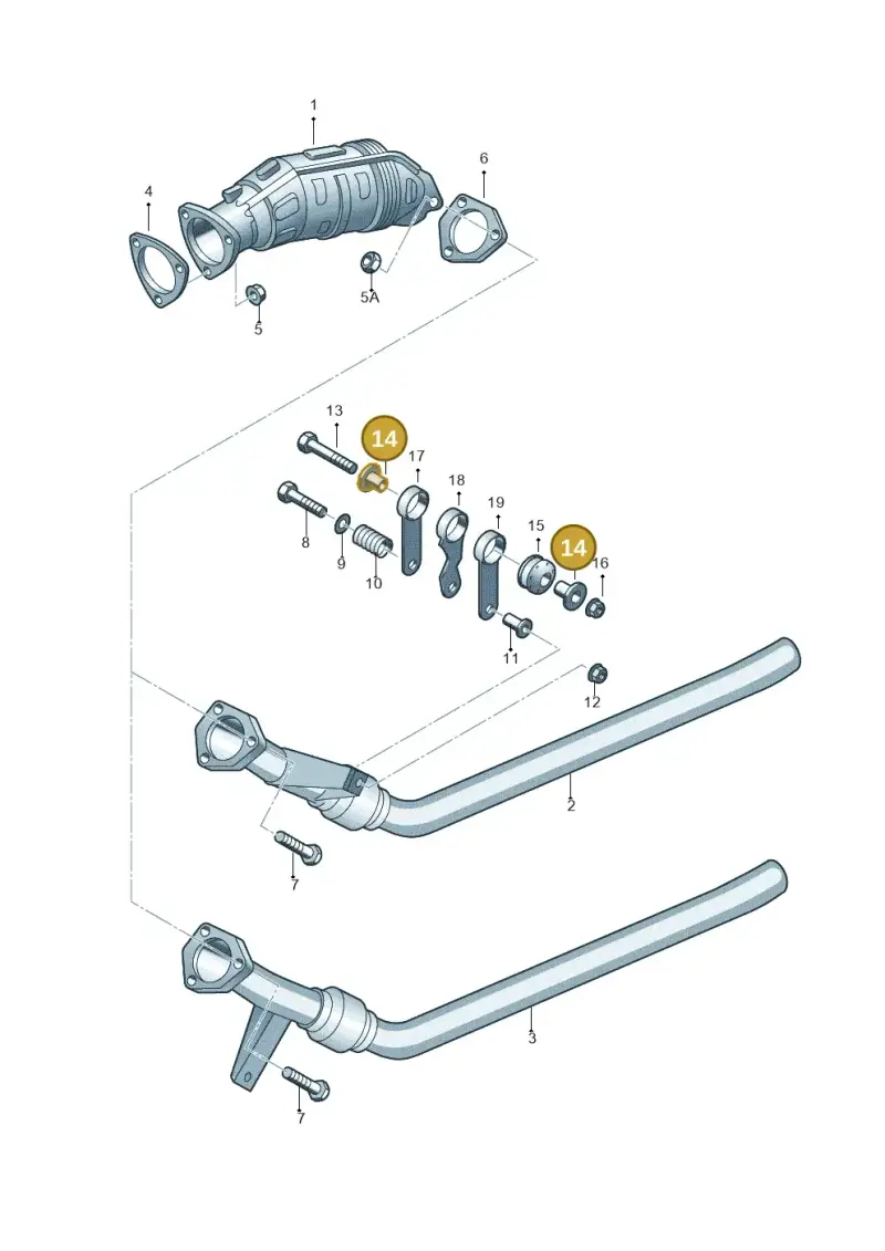 4B0253205G — SEAT Exeo ST Reference (2008-2011) diagram 249253550, position 14