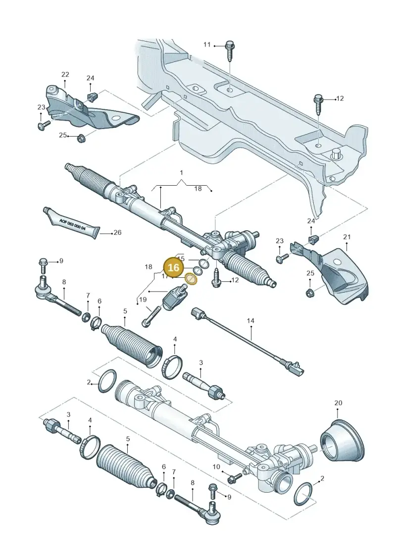4B0422150A — SEAT Exeo ST Reference (2008-2011) diagram 448422100, position 16