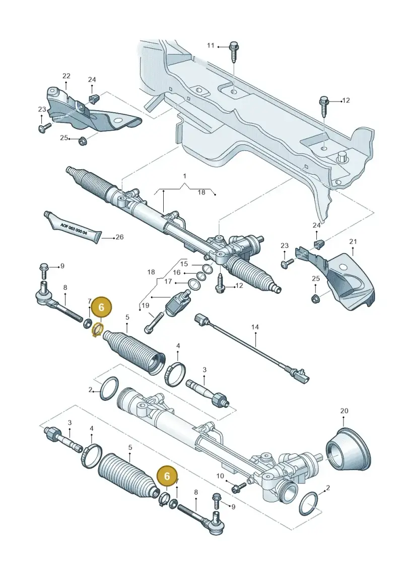 4B0422875 — SEAT Exeo ST Reference (2008-2011) diagram 448422100, position 6