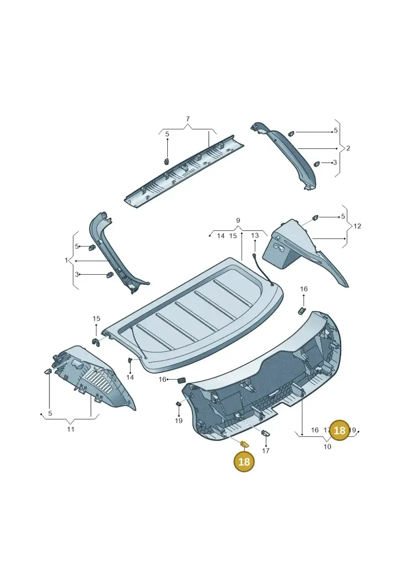 4B0867276A — SEAT Formentor TSI CUPRA (2020-) diagram 5fn867900, position 18