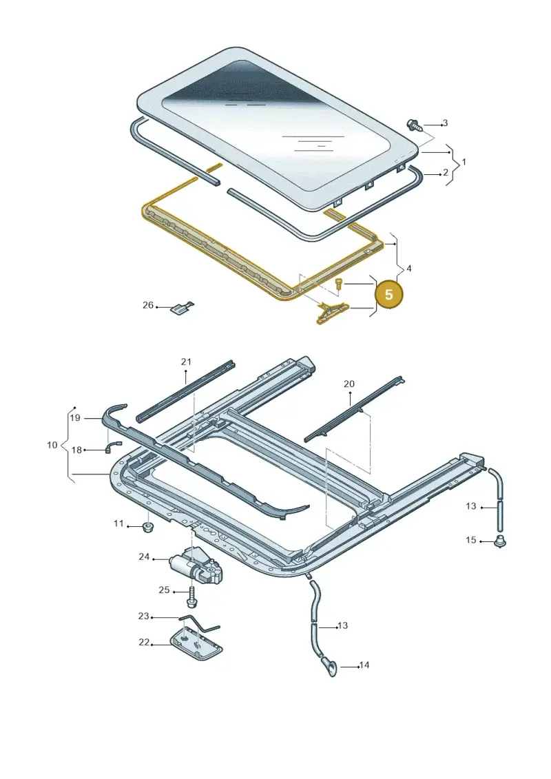 4B0877165 — SEAT Exeo ST Reference (2008-2011) diagram 219877100, position 5