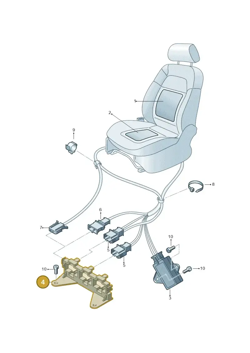 4B0937545B — SEAT IBIZA                  06> (2005-) diagram 225963000, position 4