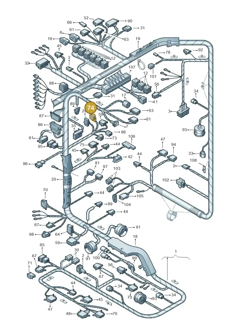 4B0971636 — SEAT Alhambra (2006-2010) diagram 162971810, position 74