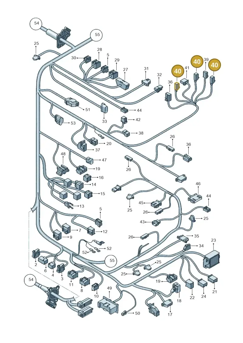 4B0971636 — SEAT Leon Stylance (2010-2012) diagram 418971840, position 40