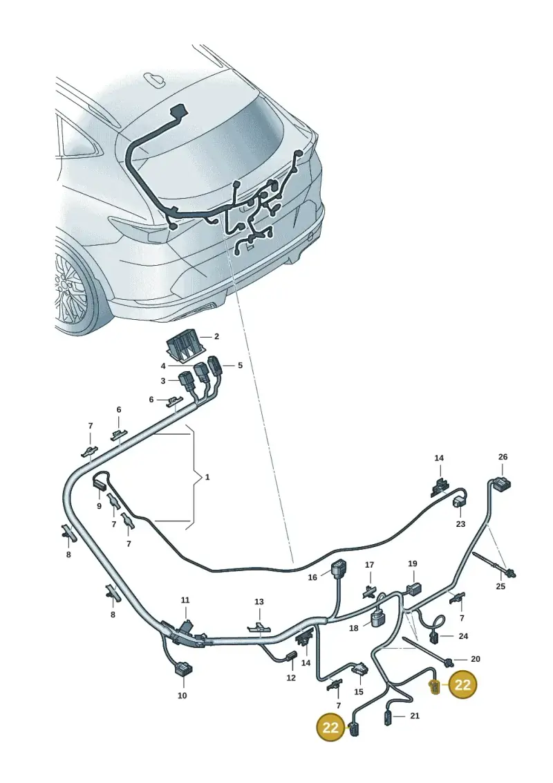 4B0971832 — SEAT Formentor TSI CUPRA (2020-) diagram 5ff972094, position 22
