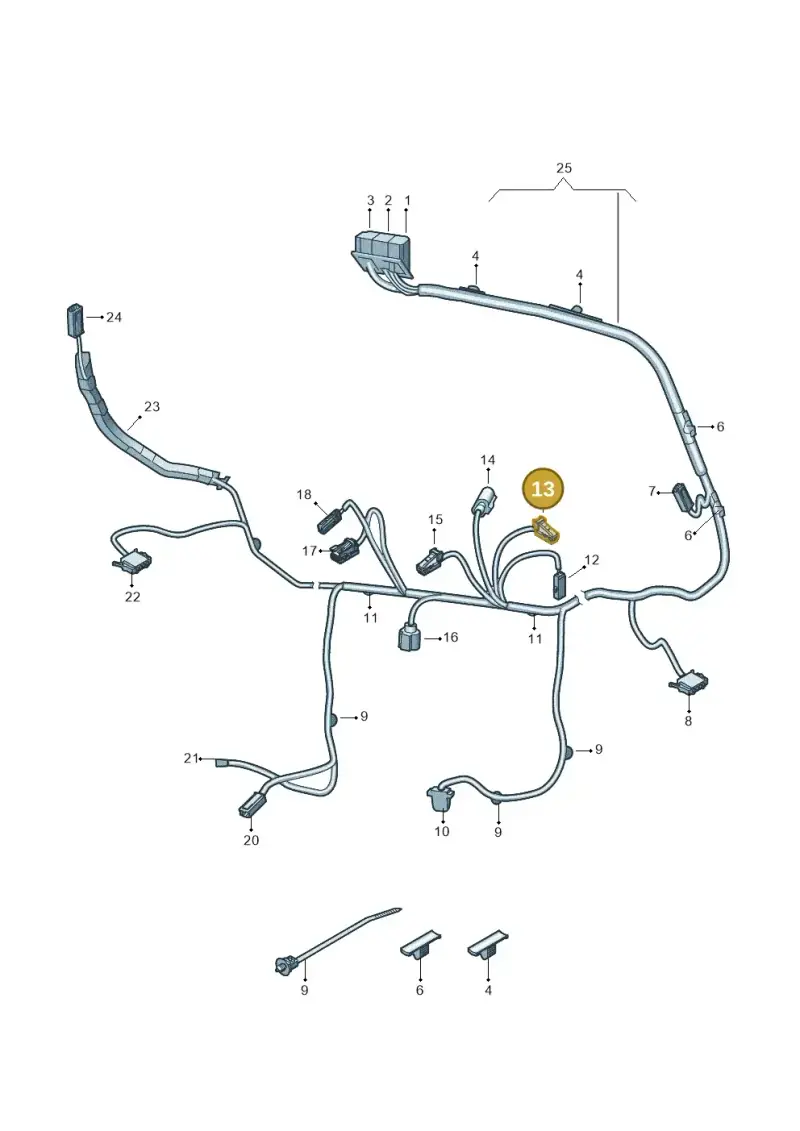 4B0971832 — SEAT Ateca Style (2016-) diagram 893972085, position 13