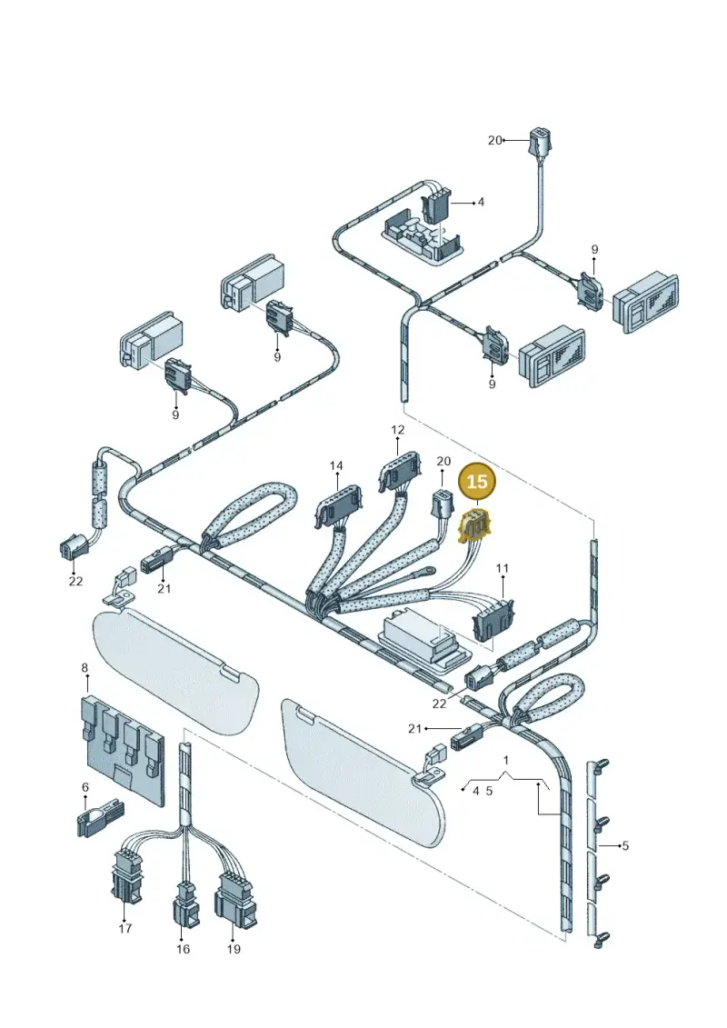 4B0971833 — SEAT Alhambra (2006-2010) diagram 162972450, position 15