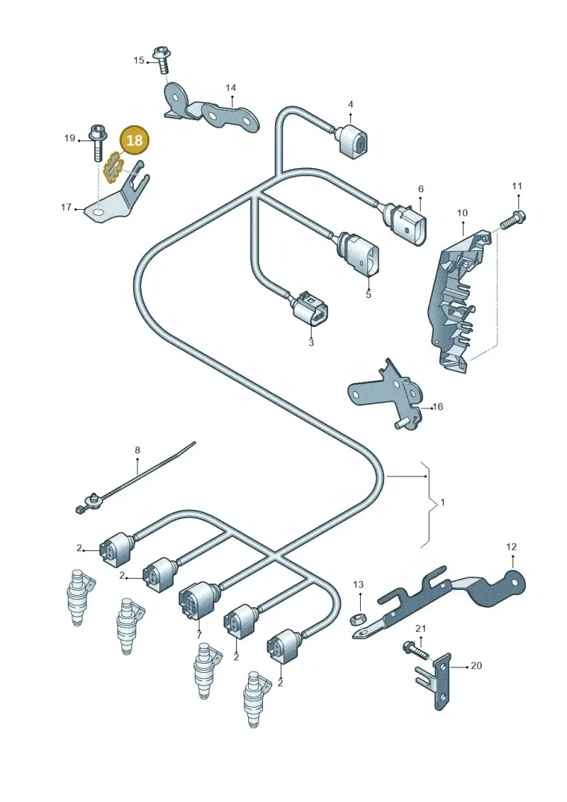 4B0971845H — SEAT Exeo ST Reference (2008-2011) diagram 249971220, position 18