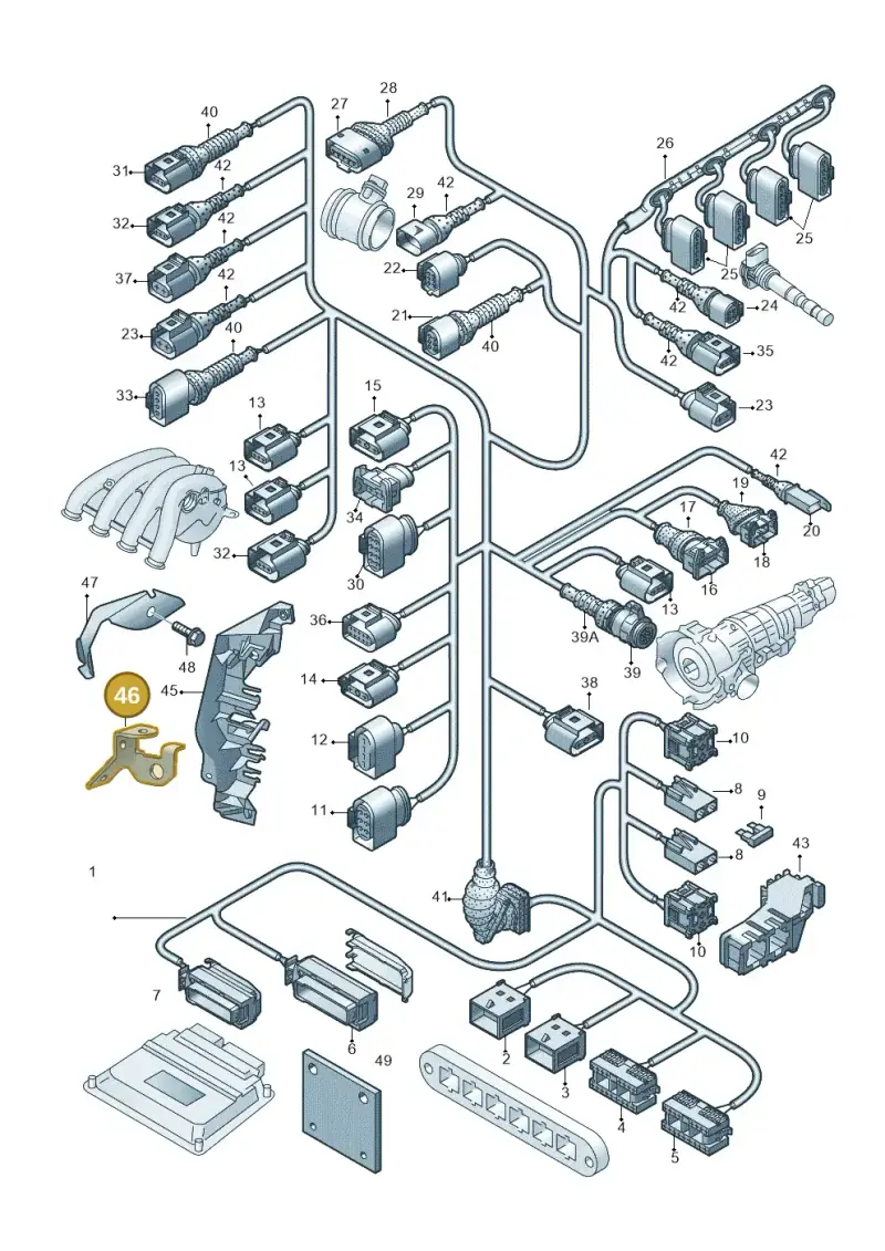 4B0971845H — SEAT Exeo ST Reference (2008-2011) diagram 249971200, position 46
