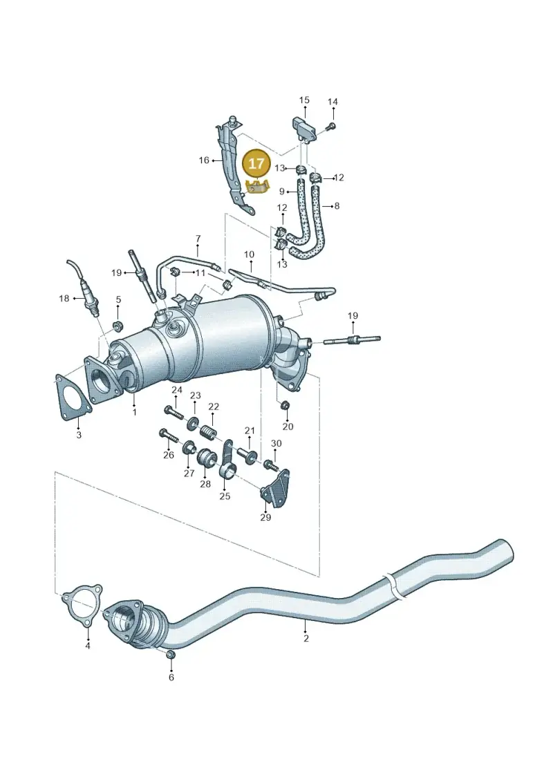 4D0201449K — SEAT Exeo ST Reference (2008-2011) diagram 636253500, position 17