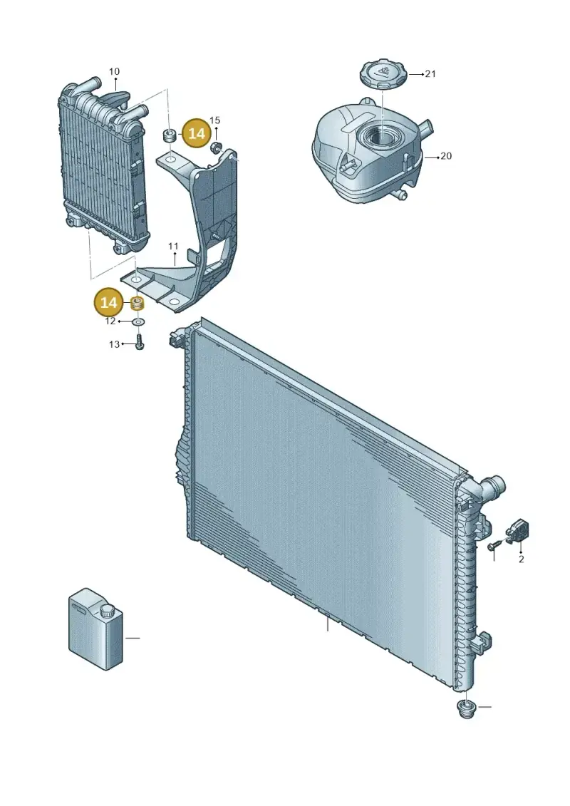 4D0317867A — SEAT Leon style (2019-) diagram 596121061, position 14