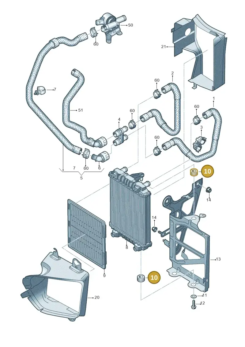 4D0317867A — SEAT Formentor TSI CUPRA (2020-) diagram 746121660, position 10
