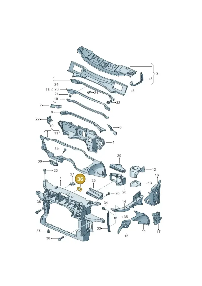 4D0971847B — SEAT Altea XL Reference (2013-2013) diagram 418805000, position 36