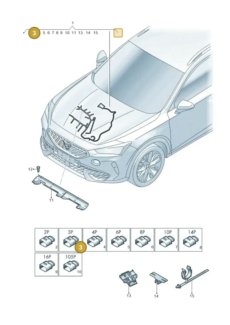 4D0971993A — SEAT Formentor TSI CUPRA (2020-) diagram 5ff971015, position 3
