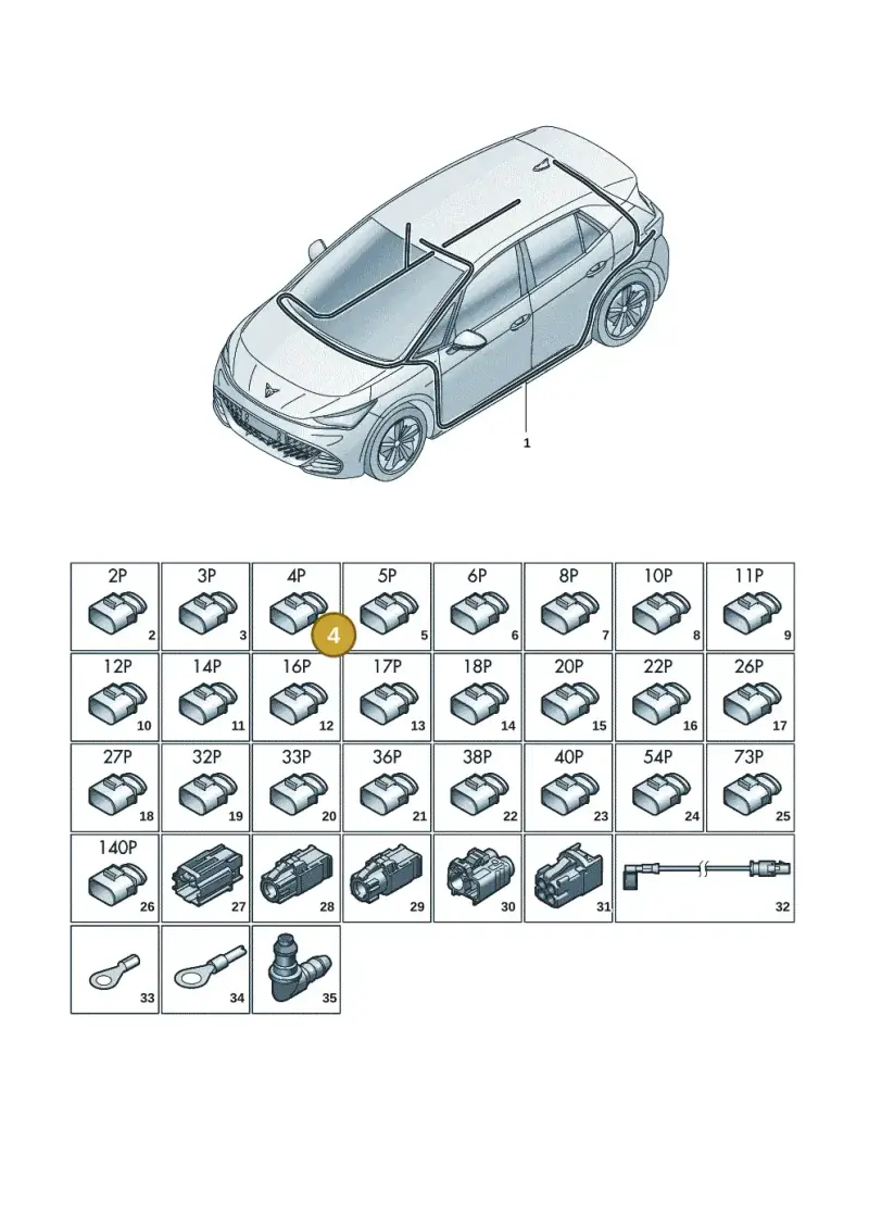 4D0972704A — SEAT EBoost CUPRA (2021-) diagram 10s971081, position 4