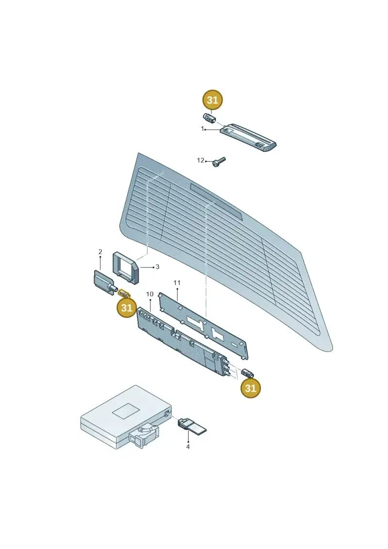4E0035576K — SEAT Exeo ST Reference (2008-2011) diagram 664035100, position 31