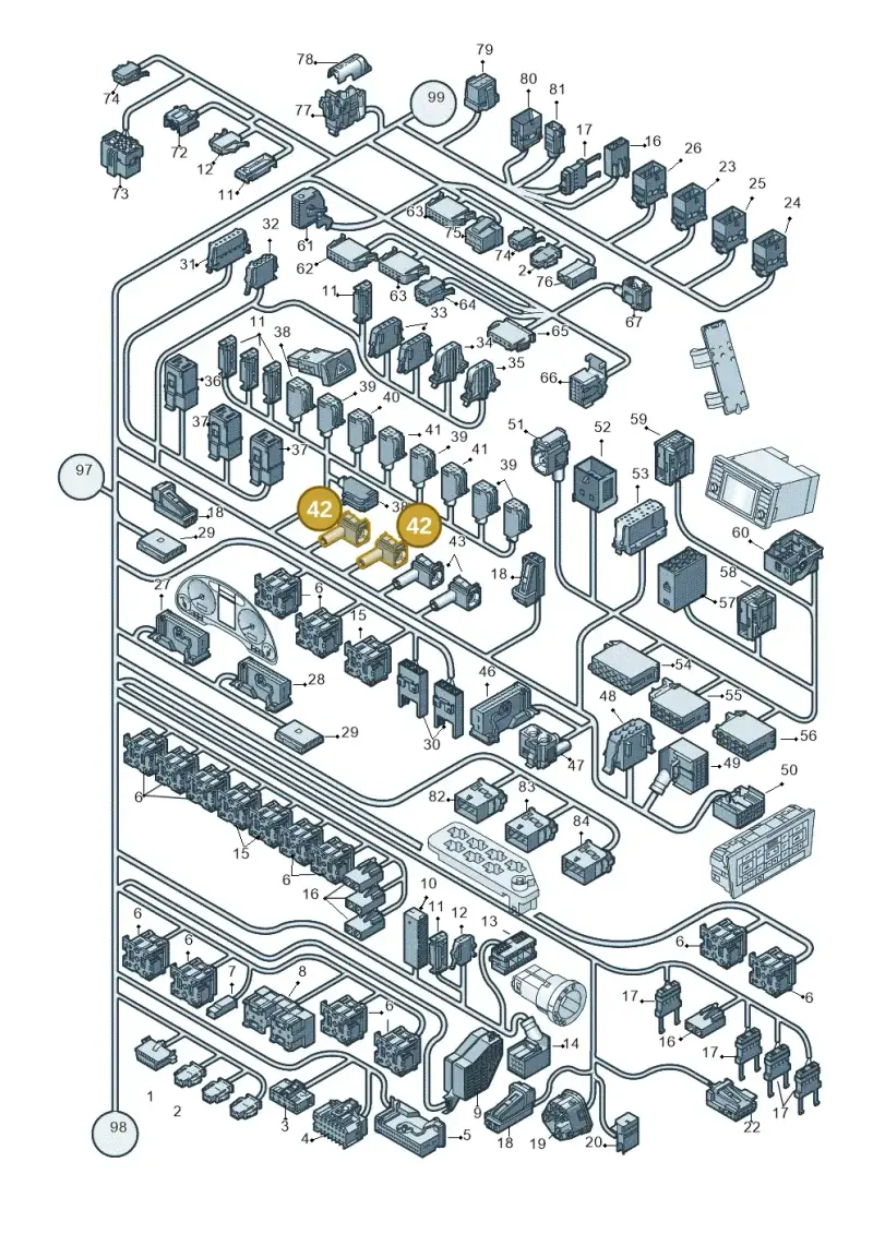 4E0035674K — SEAT Exeo ST Reference (2008-2011) diagram 454971820, position 42