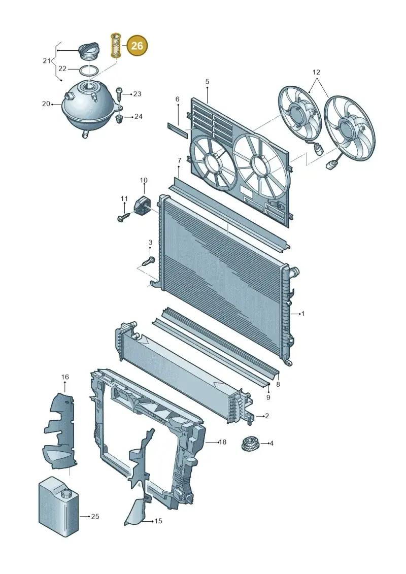 4E0121176 — SEAT Alhambra Stylance (2015-2022) diagram 863121800, position 26