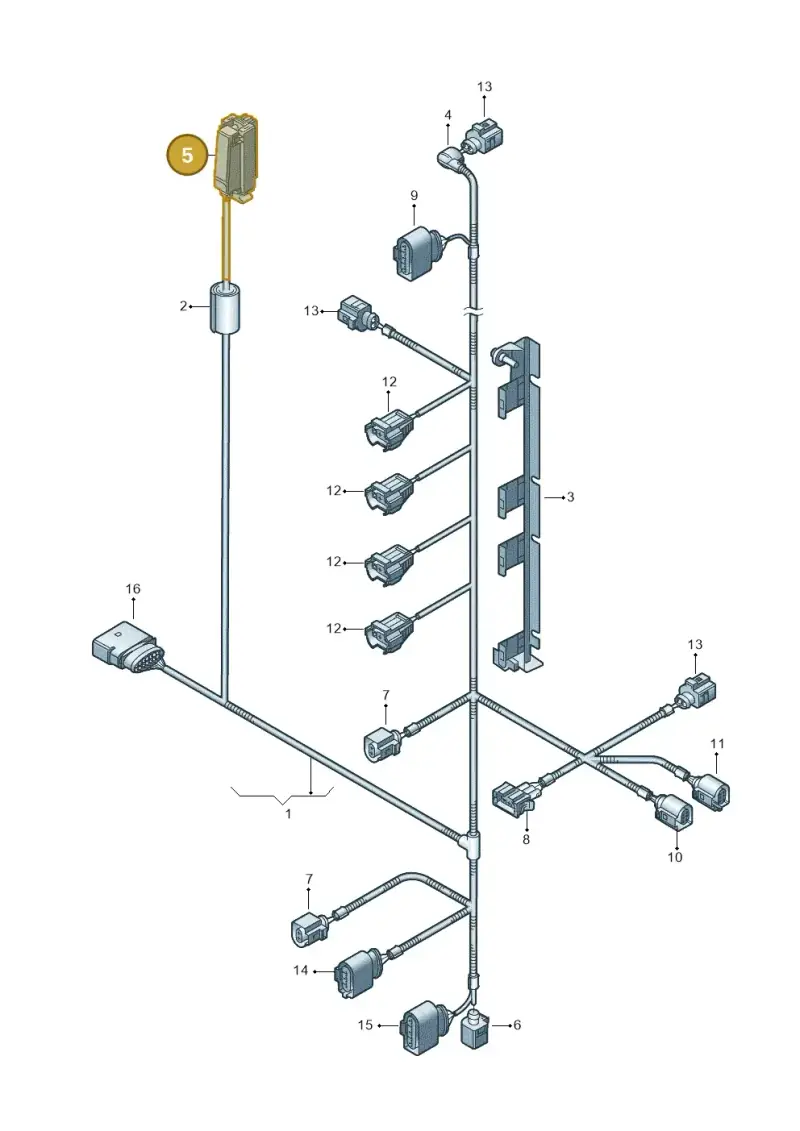 4E0972479 — SEAT Altea XL Reference (2013-2013) diagram 409971020, position 5