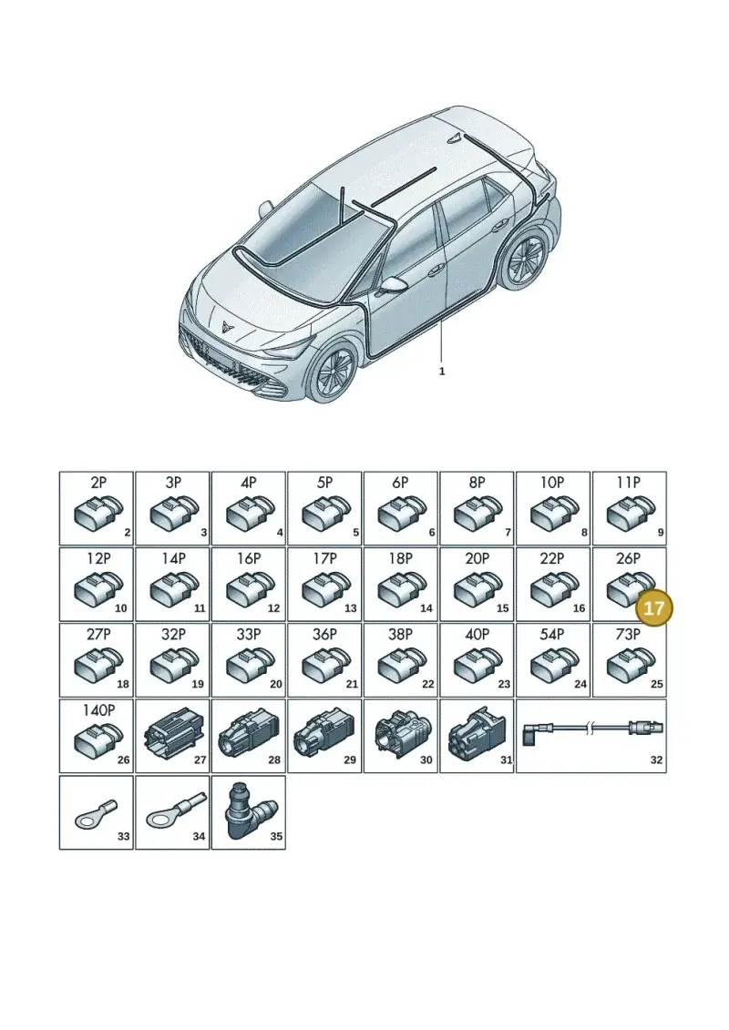 4E0972726 — SEAT EBoost CUPRA (2021-) diagram 10s971081, position 17