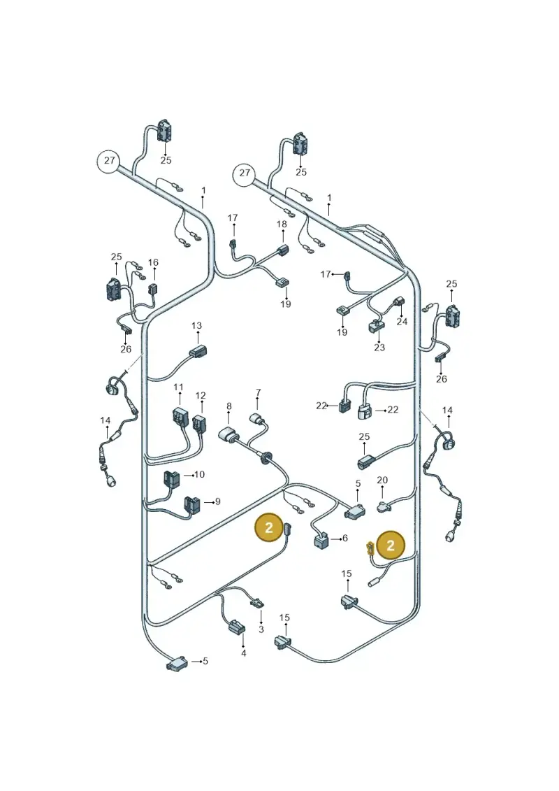 4F0971259 — SEAT Altea XL Reference (2013-2013) diagram 418971860, position 2