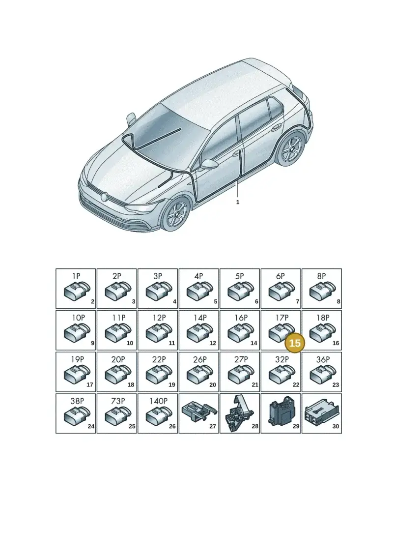 4F0972483D — SEAT Formentor TSI CUPRA (2020-) diagram 5h0971090, position 15