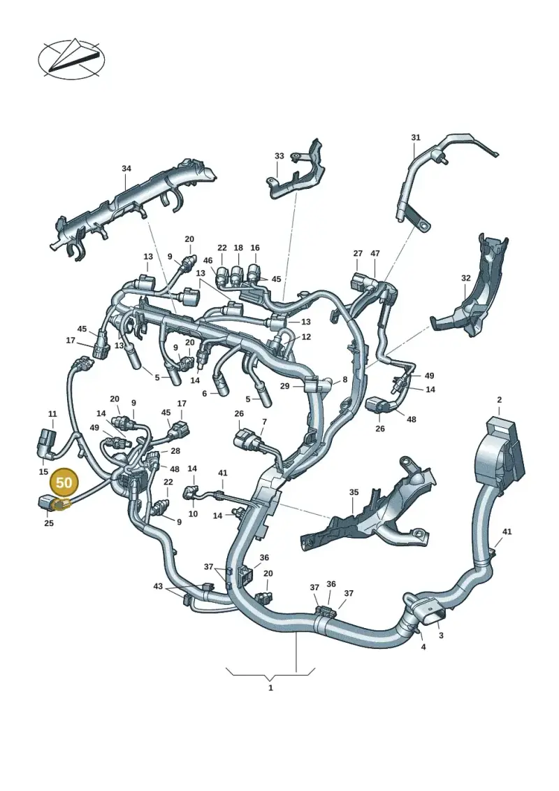 4G0971921D — SEAT Formentor TSI CUPRA (2020-) diagram 5h0971016, position 50
