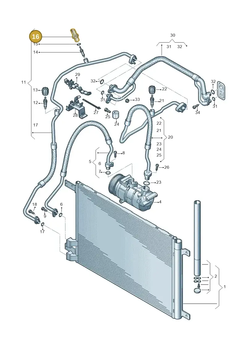 4H0959126C — SEAT Formentor TSI CUPRA (2020-) diagram 827260400, position 16